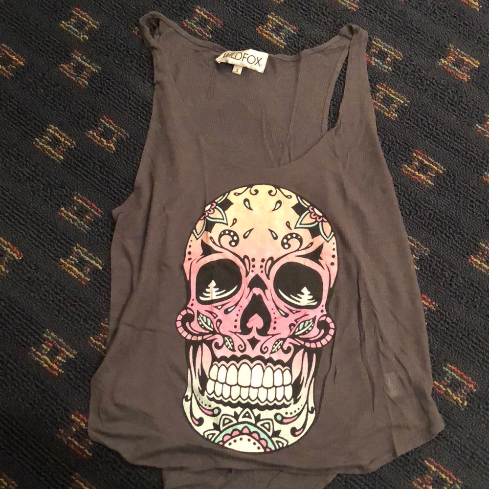 Wildfox skull tank top